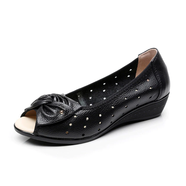 Lennys Women's Butterfly Knot Wedge Sandal