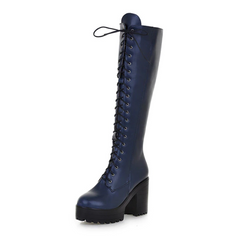 Perla Women's Lace-Up Platform Boots