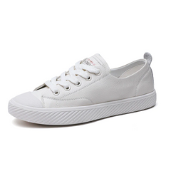 Marley Women's Leather Flat Black Sneaker