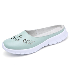 Merly Women's Genuine Leather Summer Flat Flip-Flops Shoes