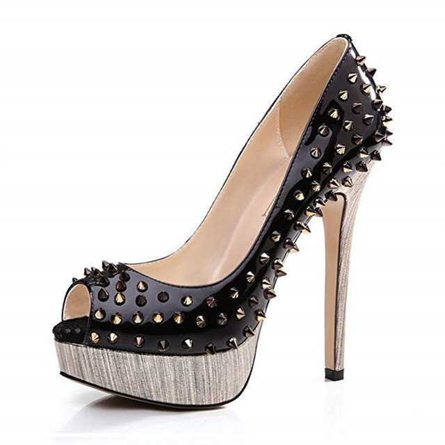Poliana Women's High-Heeled Shoes With Rivets