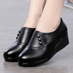 Ruby Women's Leather Casual Platform Shoes