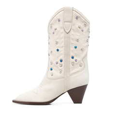 Russo Women's Rivets Mid-Calf Boots