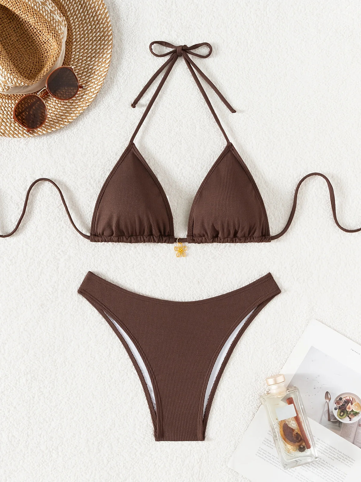 Sexy Coffee Bikini Set