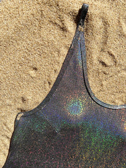 Extreme Mini Micro Thong Glitter Sparkling Women Swimwear One Piece Swimsuit