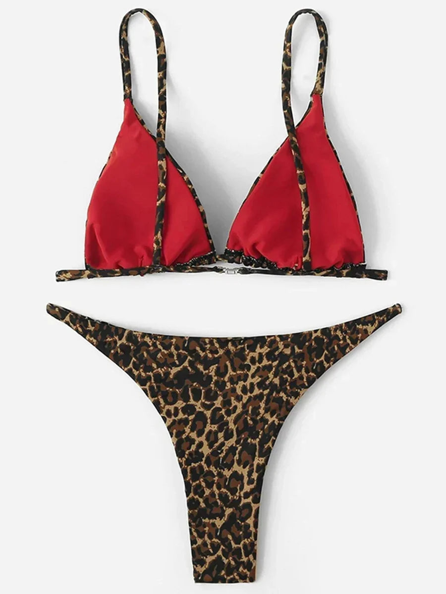 Sexy Leopard Brazilian Bikini