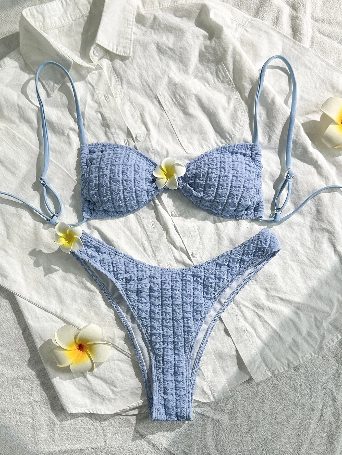 Sexy 3D Sunflower Bikini Set
