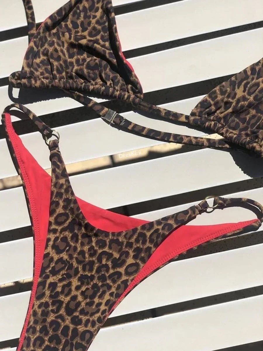 Sexy Leopard Brazilian Bikini