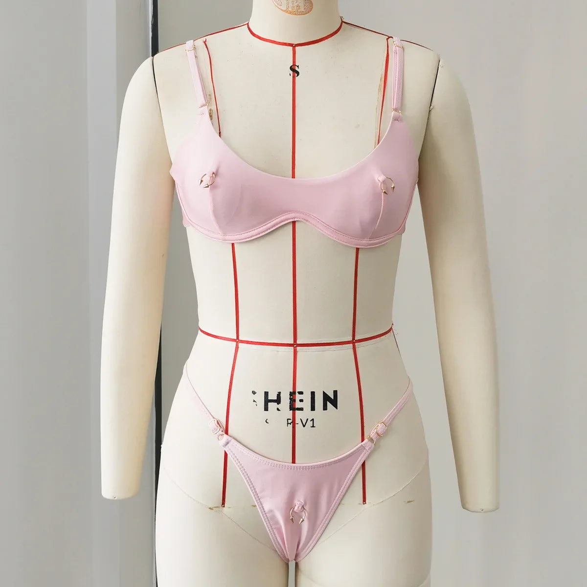 Sexy Pink Micro Bikini Set