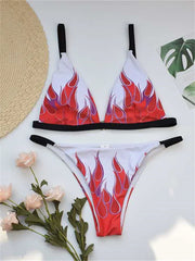 Fire Print Bikini