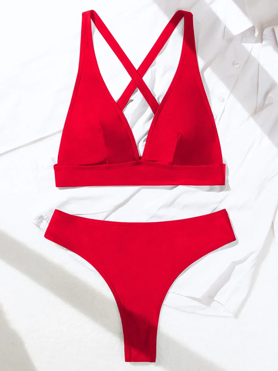 Cross Back Mini Micro Thong Bikini