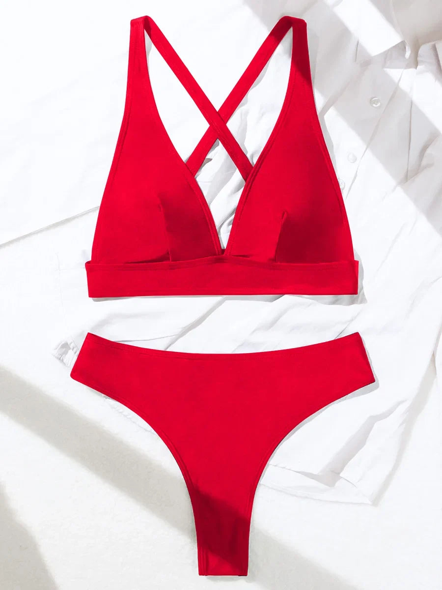 Cross Back Mini Micro Thong Bikini