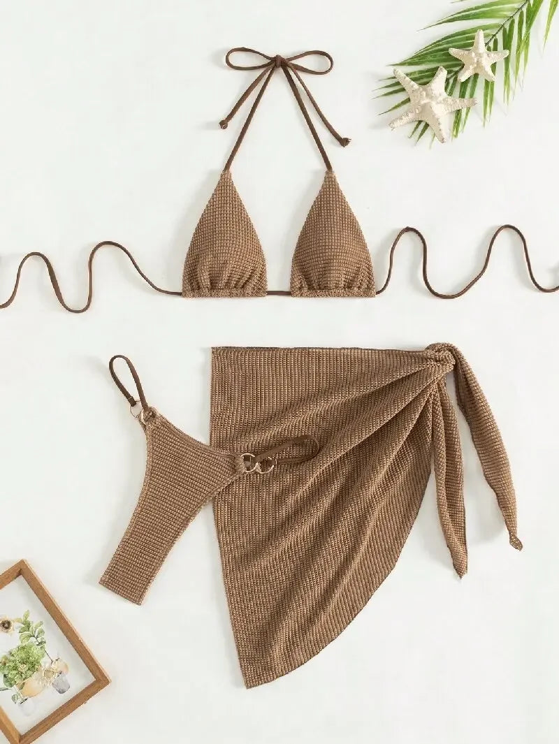 Sexy Brown Bikini Set