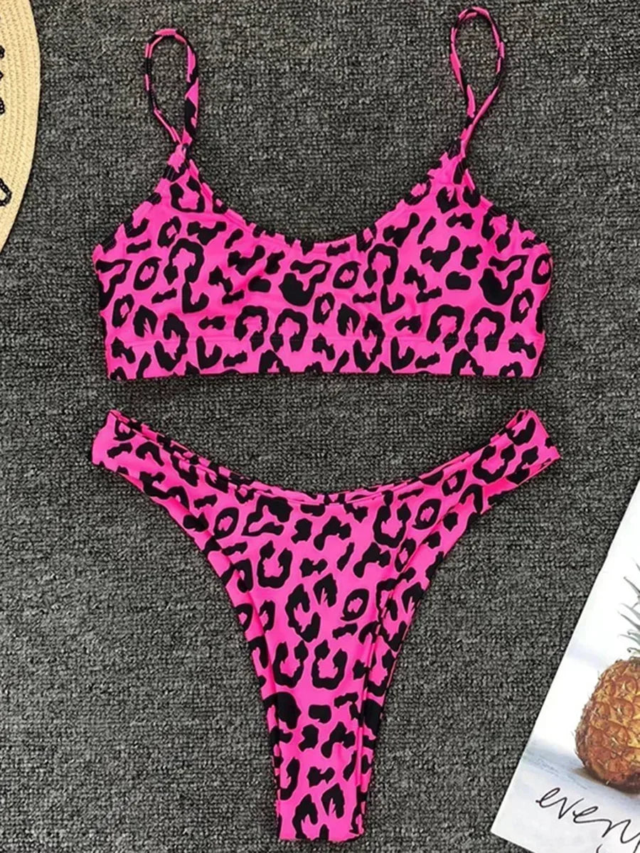 Snake Leopard Brazilian Bikini