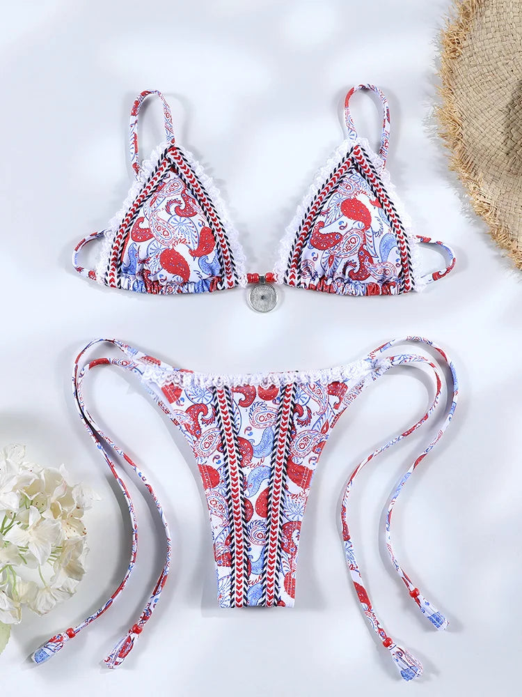 Ruffle Bikini Set