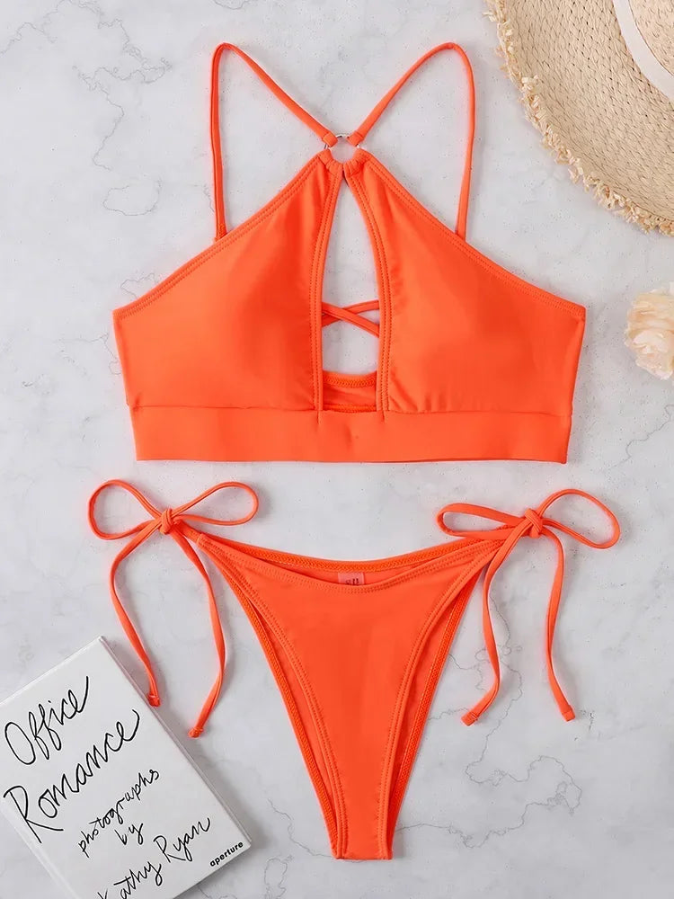 Sexy Hollow Out Brazilian Bikini