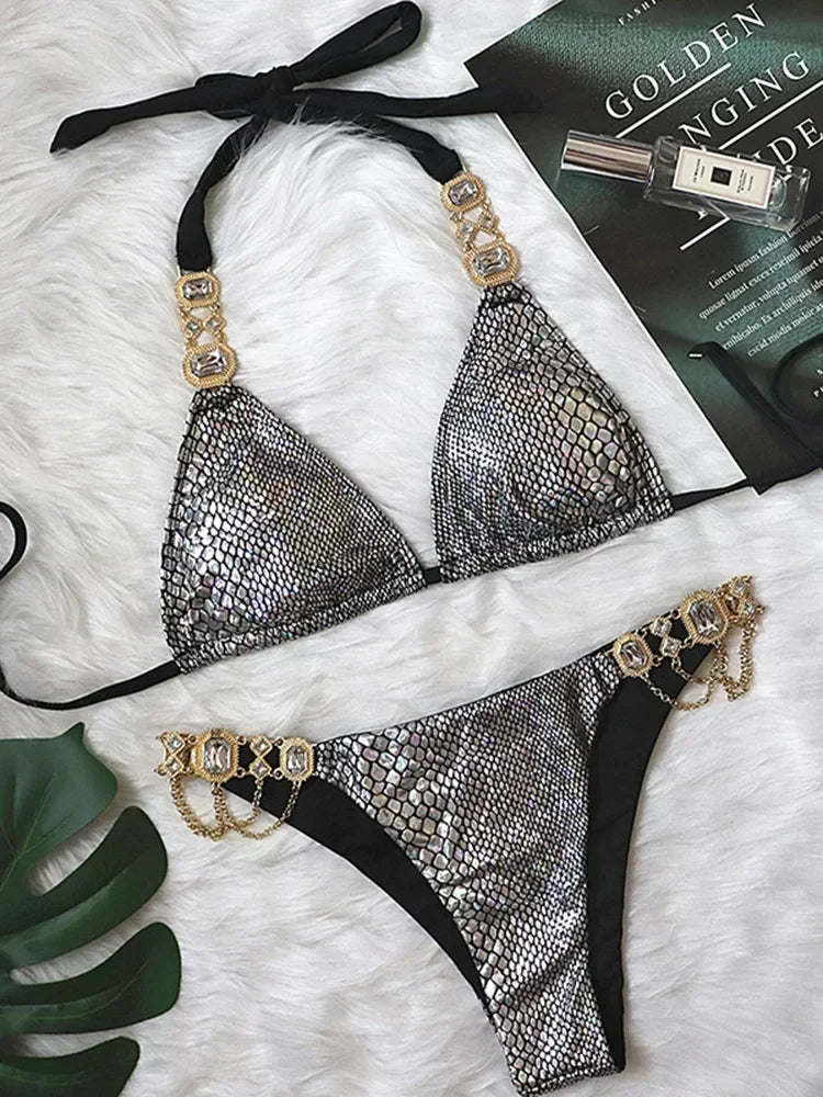 Rhinestone Swimsuit