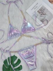 Sexy Pink Brozing Bikini Set