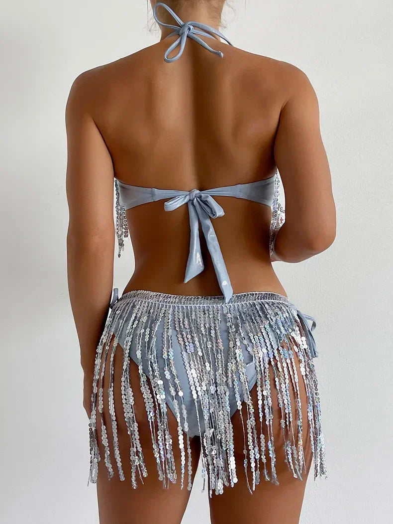 Shiny Glitter Bikini Set