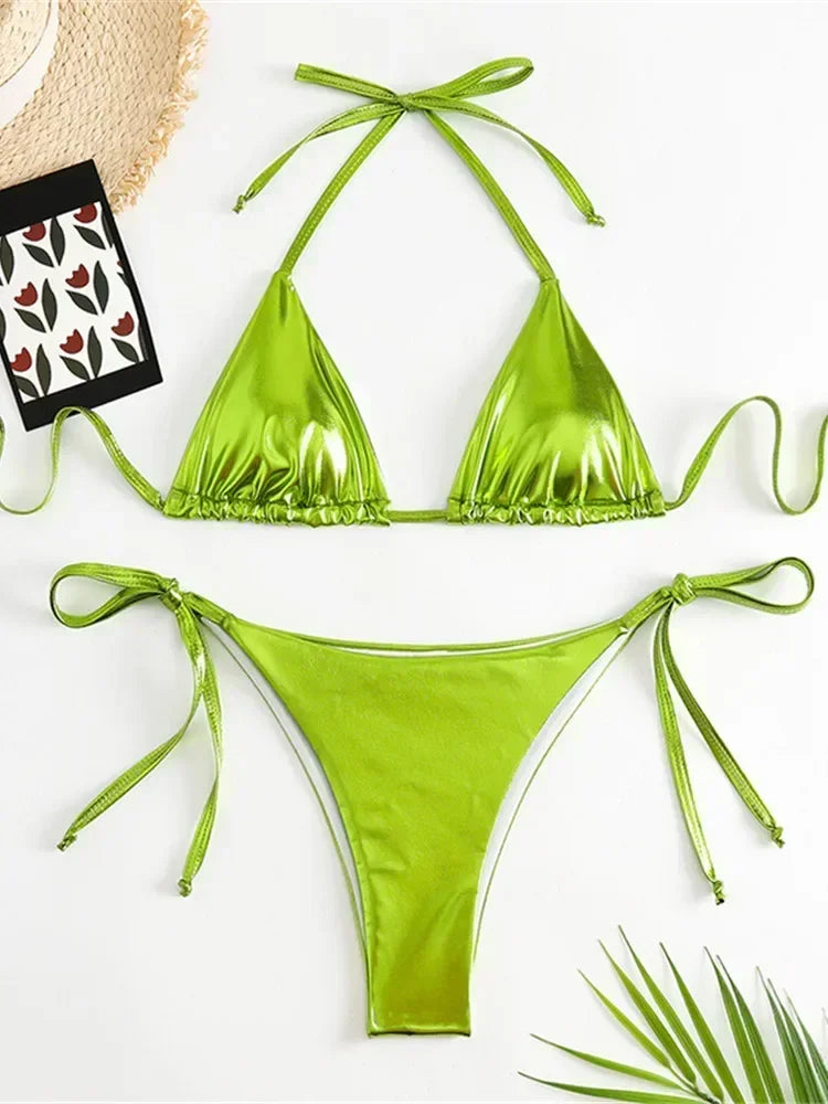 Sexy Brozing Gold Bikini