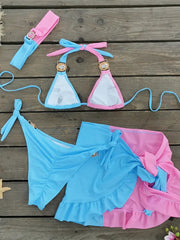 Sexy Skirt 4 Pieces Bikini Set