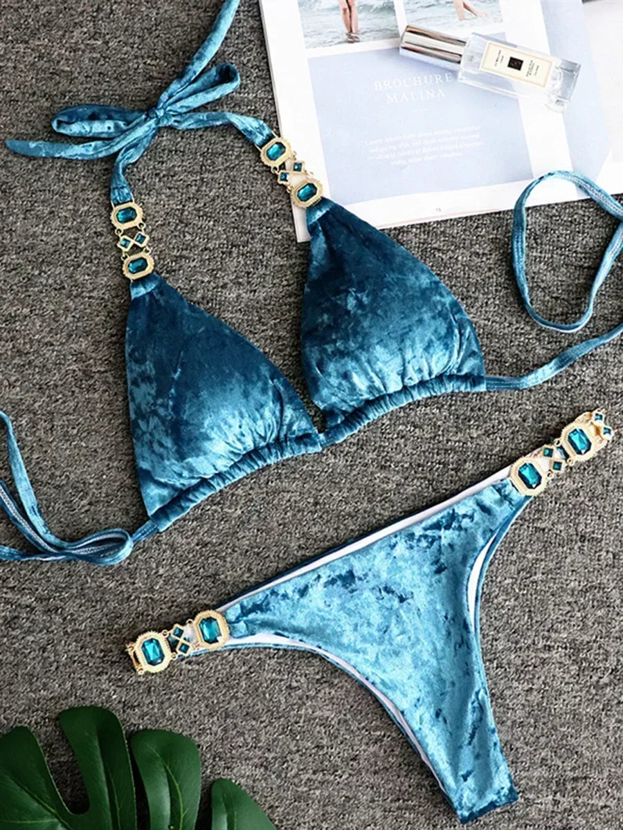 Rhinestone Swimsuit