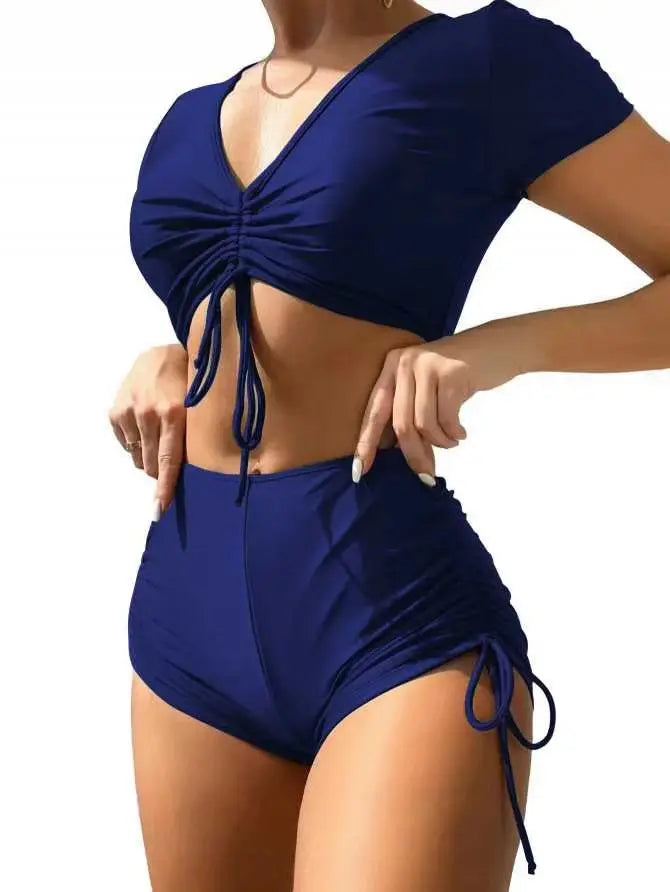 Sexy Drawstring Bikini Set
