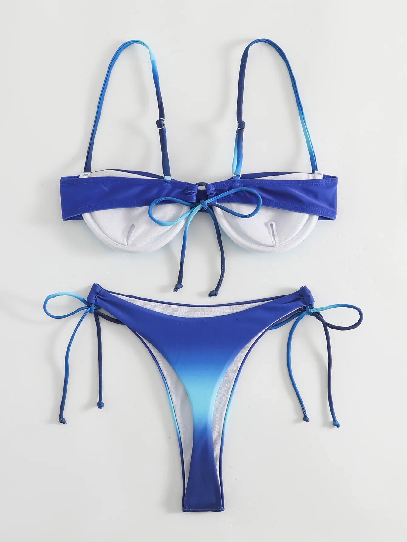Sexy Brown Gradient Bikini Set