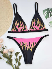 Fire Print Bikini