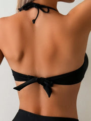 Sexy Black High Waist Bikini Set