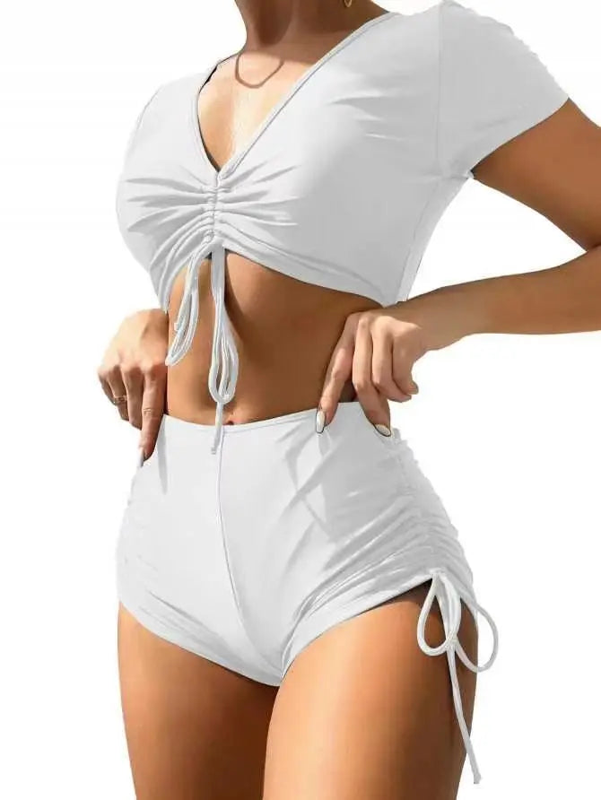 Sexy Drawstring Bikini Set