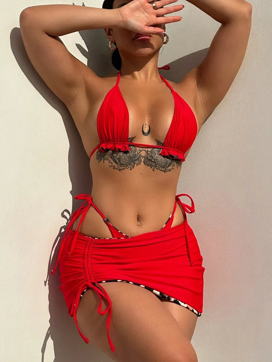 XS - L Doulbe Side Wearable Reversible Bikini