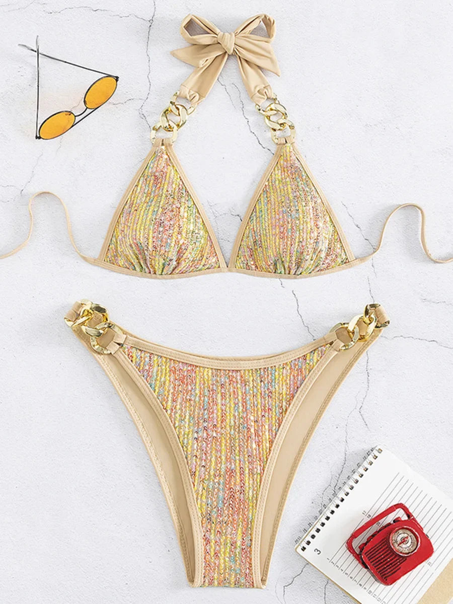 Shiny Sequins Bikini