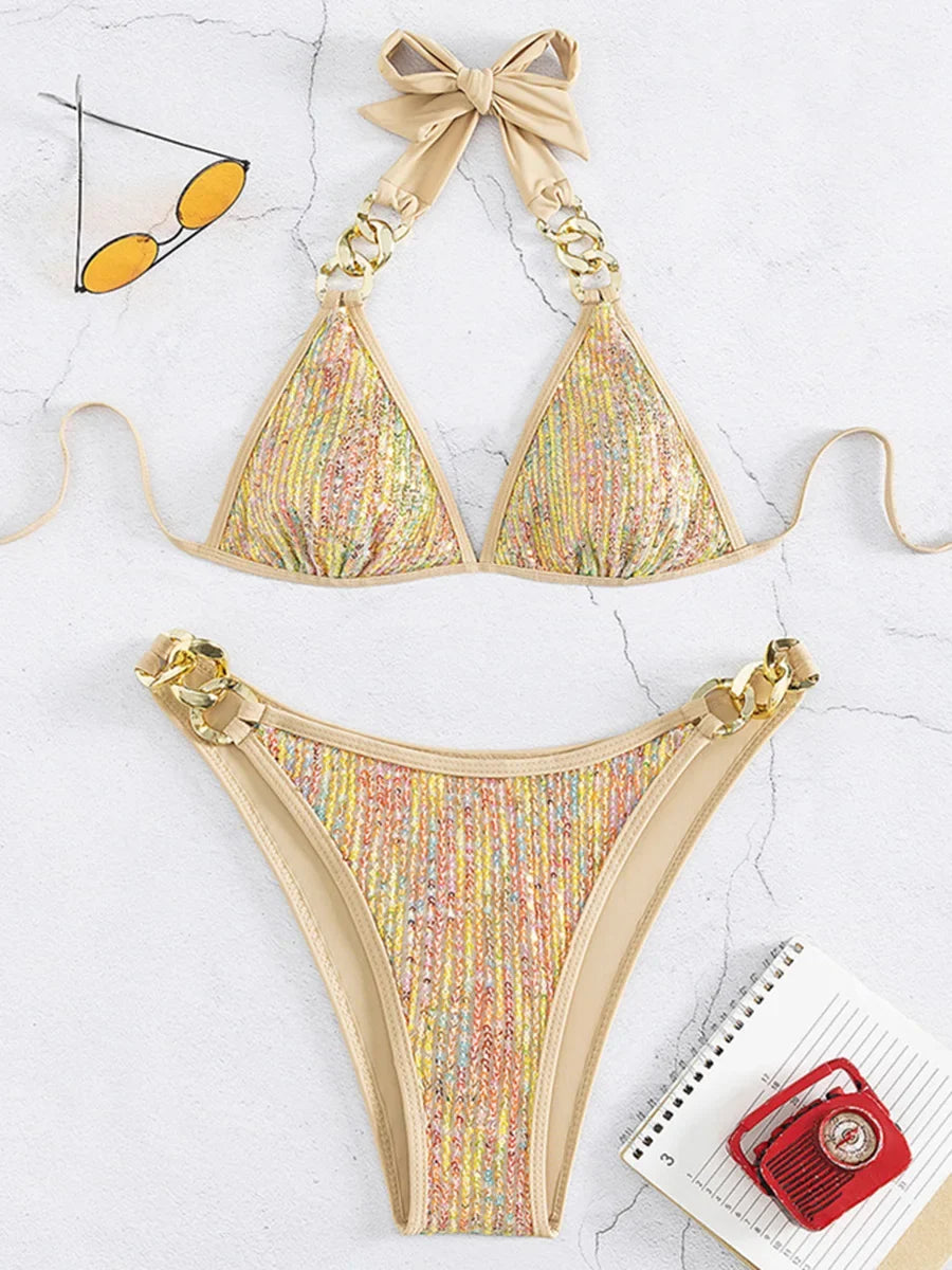 Shiny Sequins Bikini
