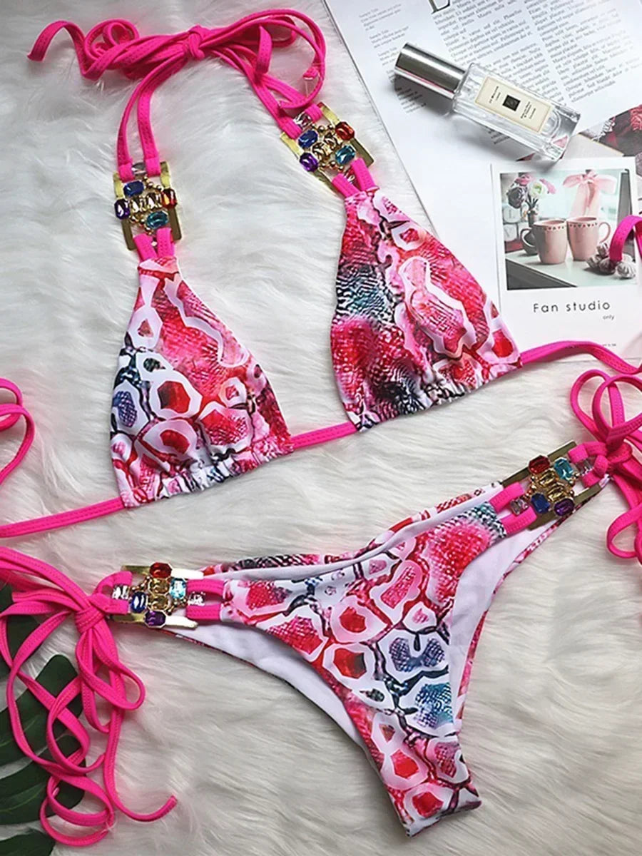 Rhinestone Swimsuit