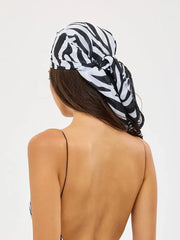 Floral Hairband Cover Up Women Print Bikini Set