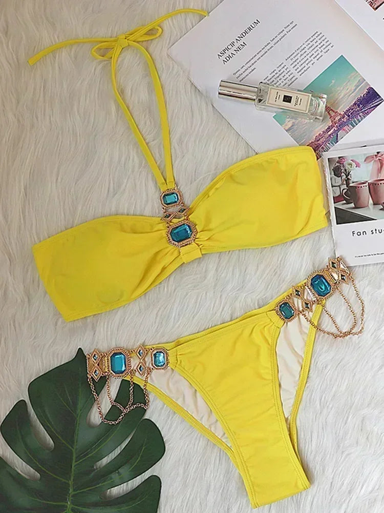 Rhinestone Swimsuit