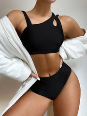 Sexy Asymmetric High Waist Bikini