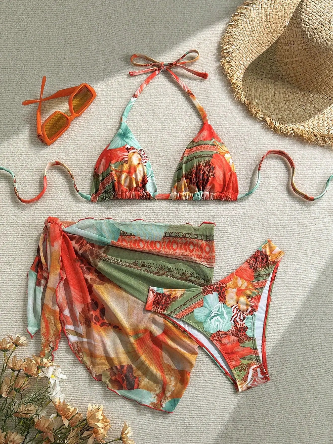 Sexy Skirt 3 Piece Bikini