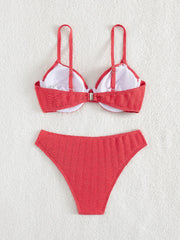 Sexy Red Underwire Bikini