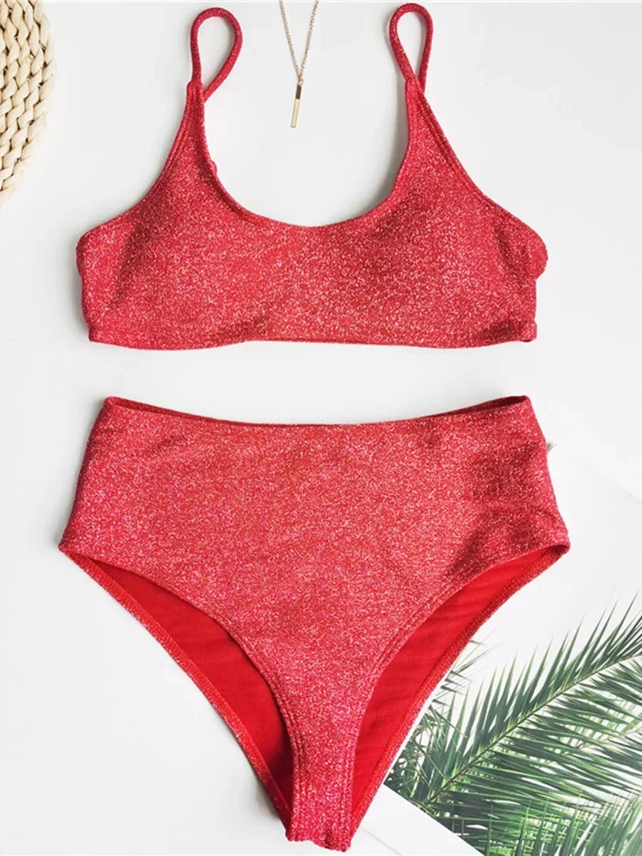 Glitter Sparkling Female Swimsuit