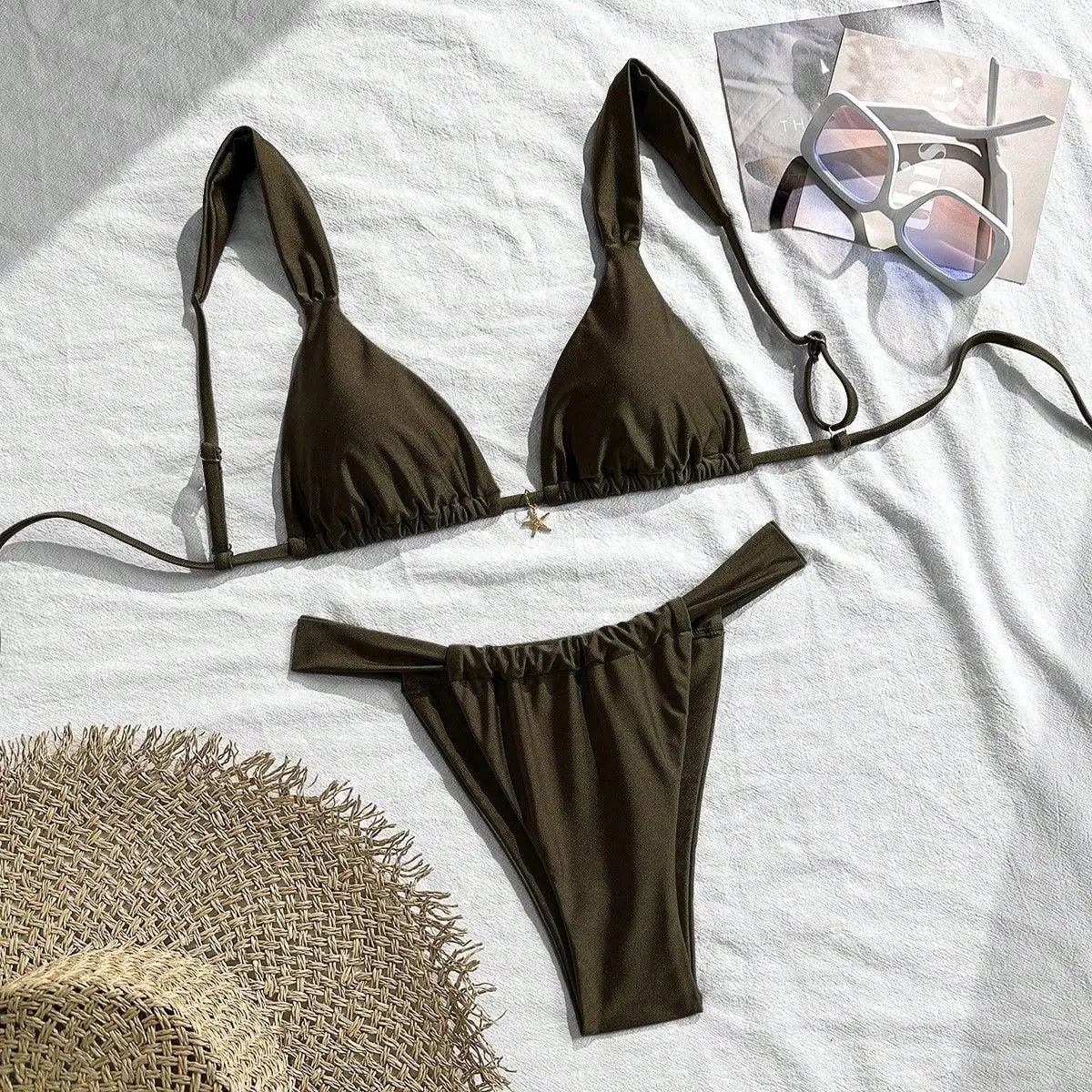Sexy Starfish Ornament Bikini Set