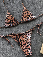 Sexy Leopard Mini Micro String Bikini