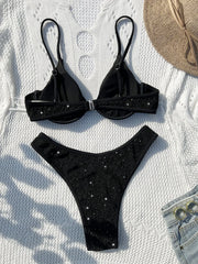 Shiny Black Bikini