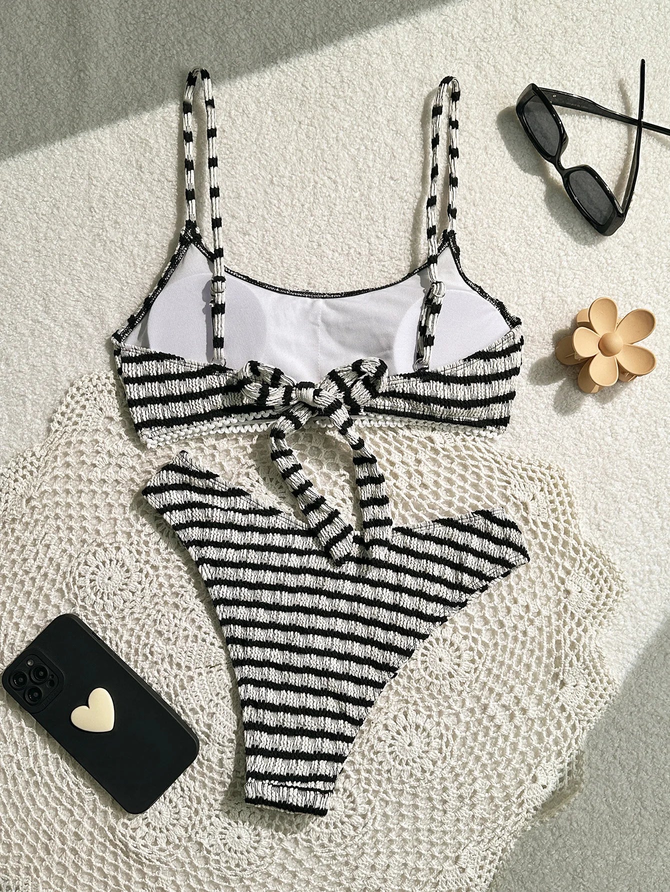 Sexy Black Striped Bikini
