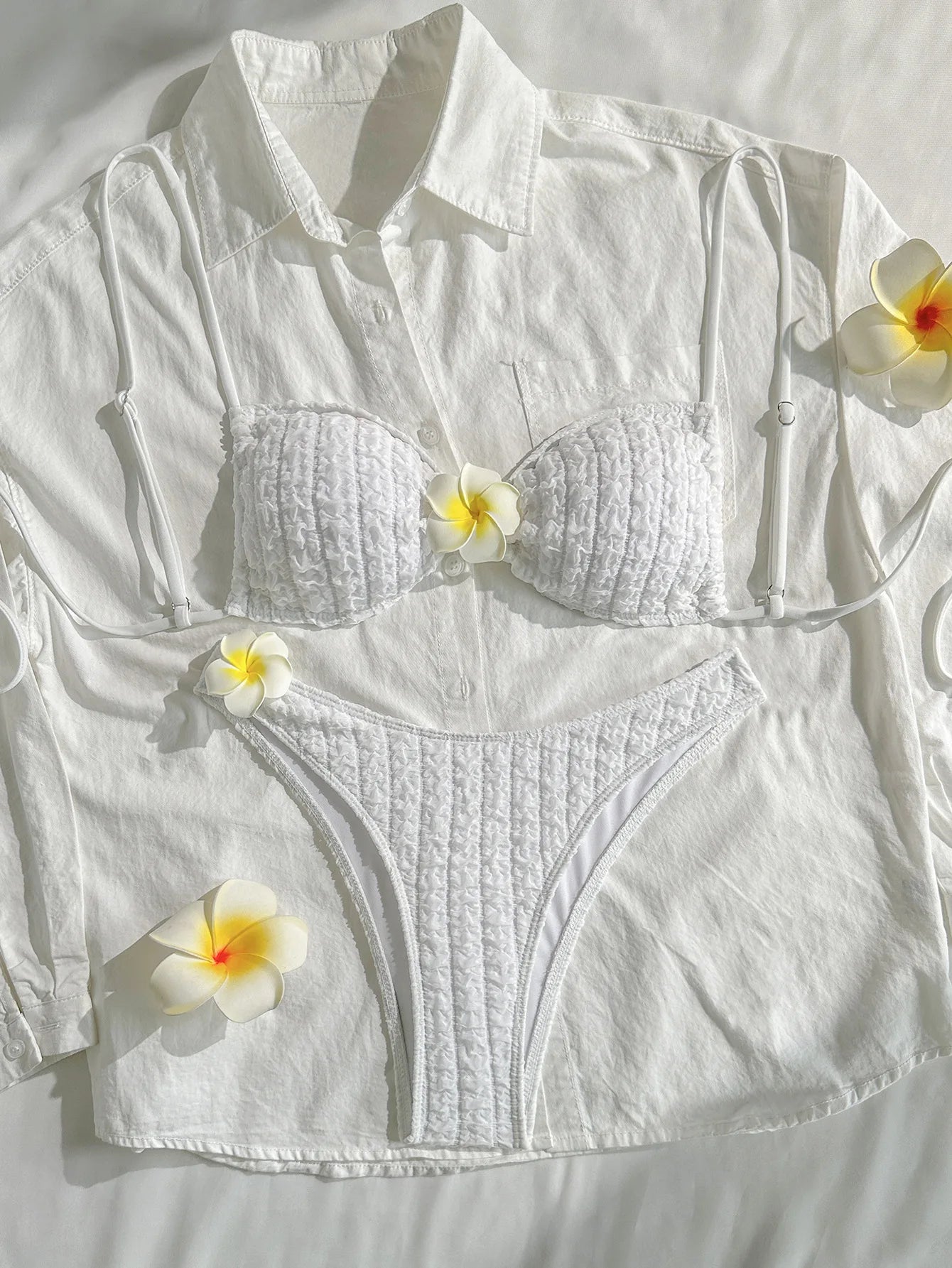 Sexy 3D Sunflower Bikini Set