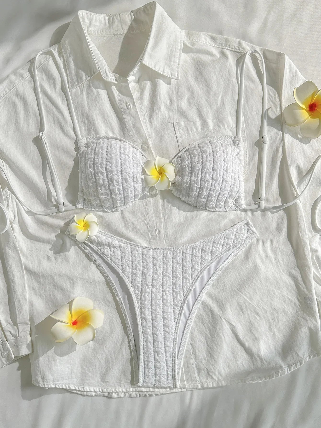 Sexy 3D Sunflower Bikini Set