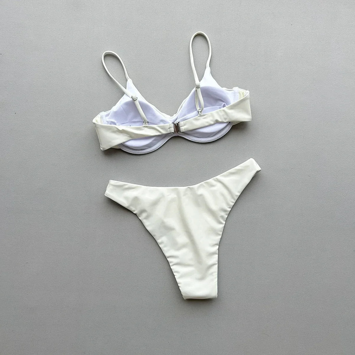 Sexy White Black Bikini Set