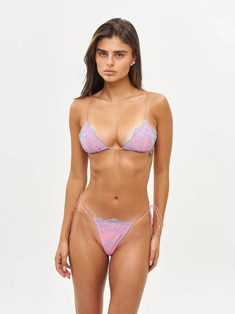 Patchwork Lace Bikini