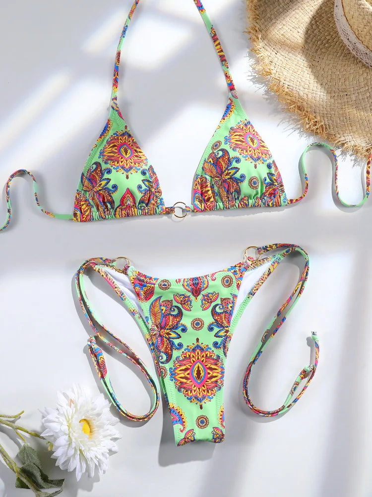 Women Swimwear Triangle Bikini